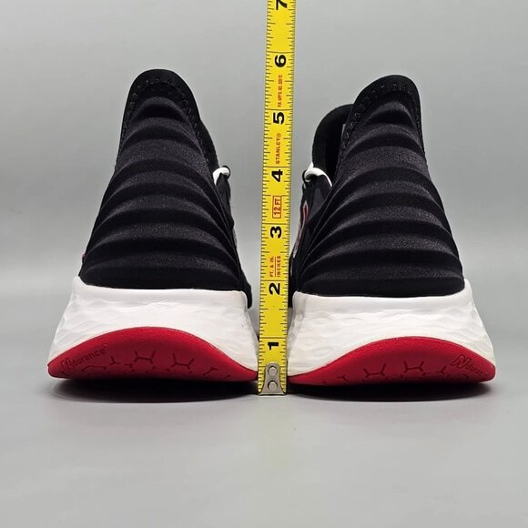 New Balance Fresh Foam Roav Black Team Red Running Shoes Sneakers Men's Size 12 - Picture 4 of 12